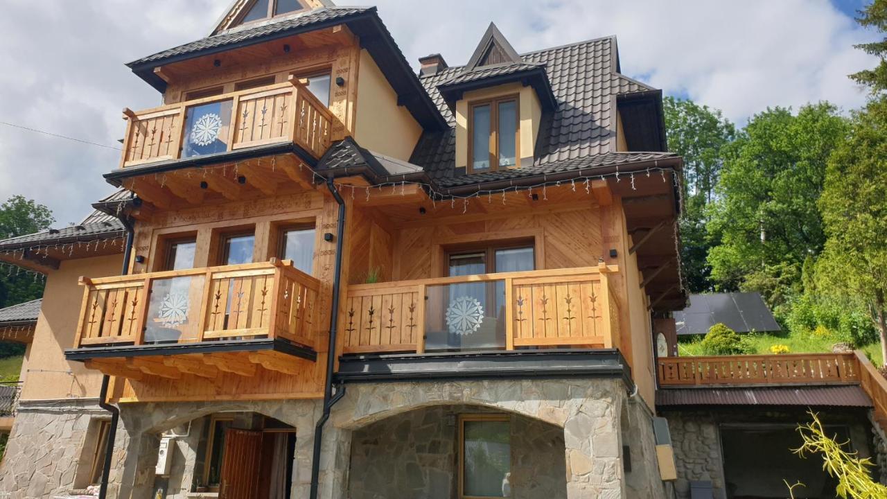 Villa Fortuna - Regionalne Apartamenty & Spa - Sauna, Grill, Jacuzzi Z Widokiem Na Tatry ซาโกปาเน ภายนอก รูปภาพ
